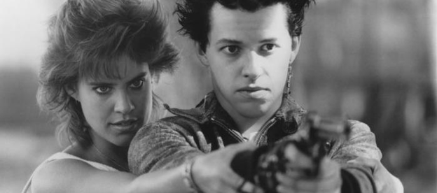 Catherine Mary Stewart and Jon Cryer in Dudes