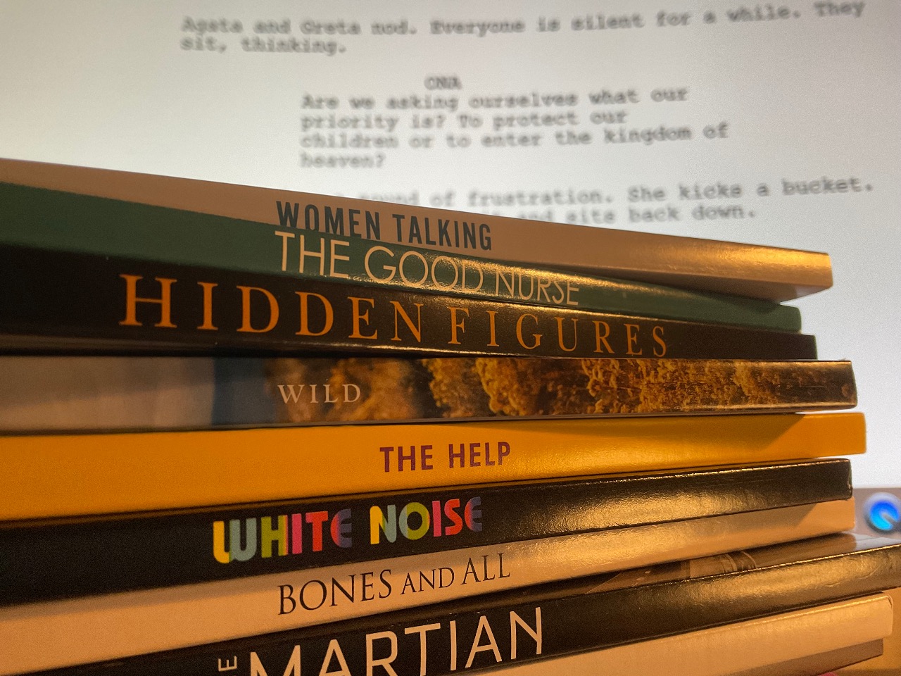 Examples of successful book to screen adaptations - Hidden Figures, The Wild, The Help, White Noise, The Martian